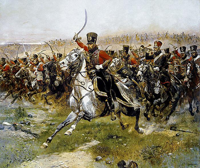 Edouard Detaille Charge of the 4th Hussars at the battle of Friedland, 14 June 1807 oil painting picture